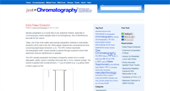 Desktop Screenshot of justchromatography.com