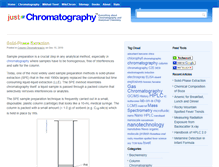 Tablet Screenshot of justchromatography.com